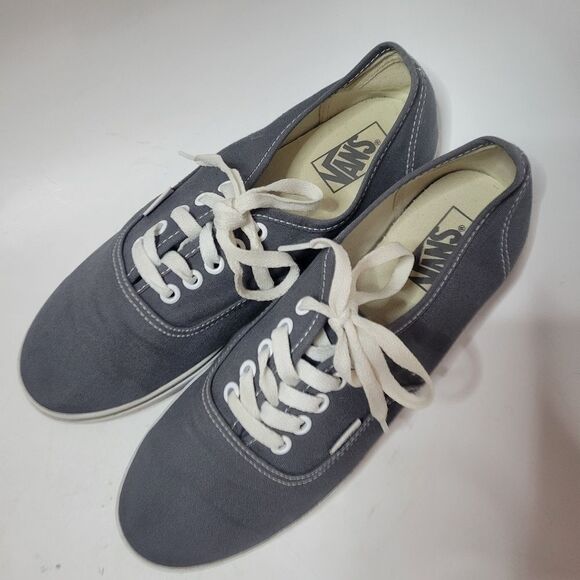 Vans Authentics Off The Wall Gray Flat Sneakers - Picture 7 of 16